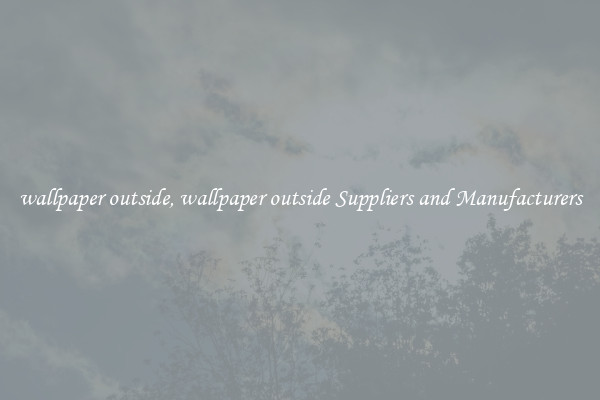 wallpaper outside, wallpaper outside Suppliers and Manufacturers