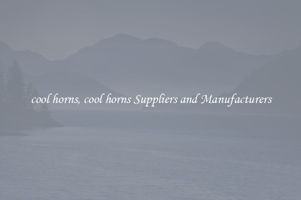 cool horns, cool horns Suppliers and Manufacturers