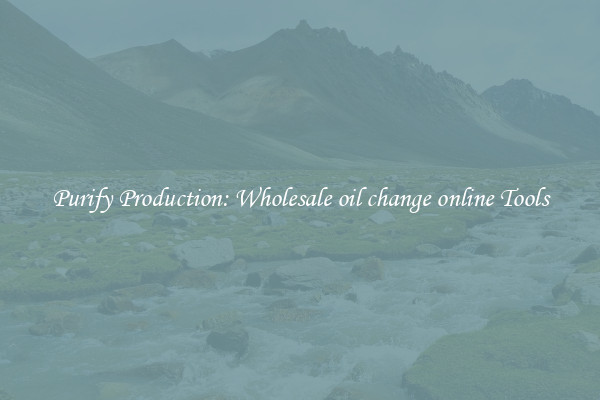 Purify Production: Wholesale oil change online Tools