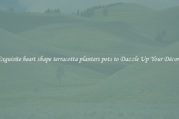 Exquisite heart shape terracotta planters pots to Dazzle Up Your Décor  