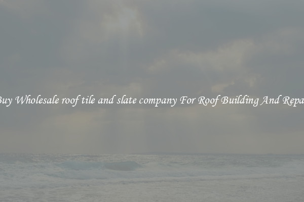 Buy Wholesale roof tile and slate company For Roof Building And Repair
