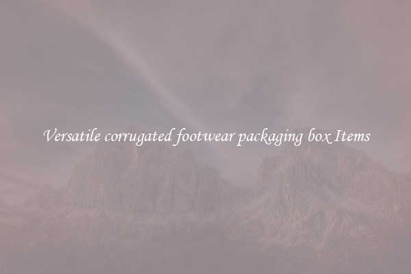 Versatile corrugated footwear packaging box Items