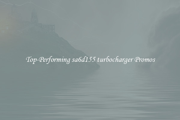 Top-Performing sa6d155 turbocharger Promos