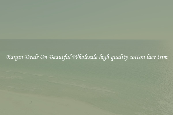Bargin Deals On Beautful Wholesale high quality cotton lace trim